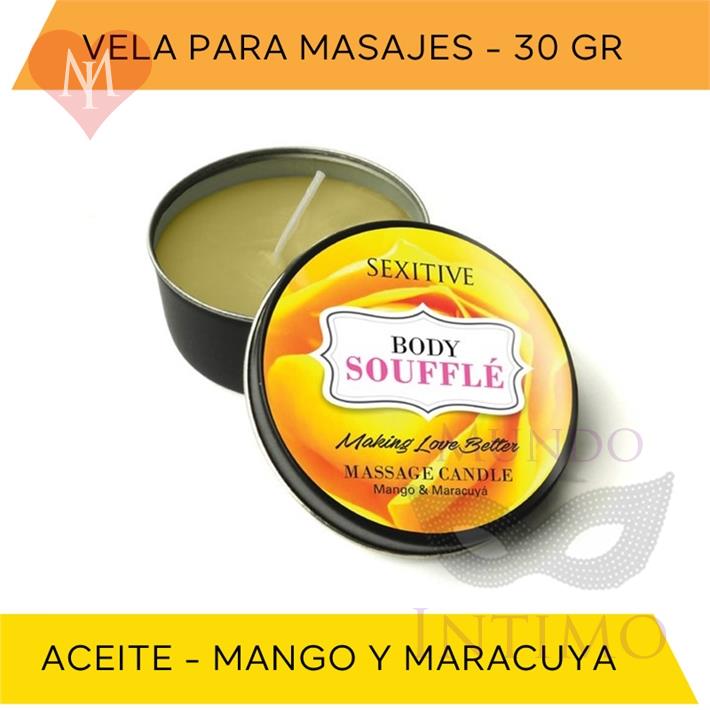  Vela para masajes Mango y Maracuya 